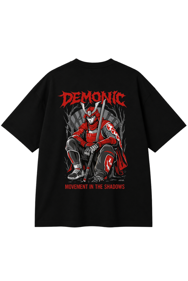 Demonic Oversized Tee - Anime Inspired