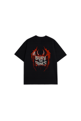 BURY THE BONES - Oversized Tee - BlackCat