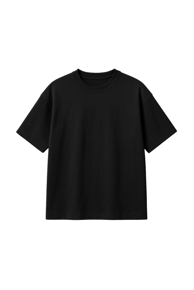Classic Black Oversized T-Shirt – Unisex Streetwear - BlackCat