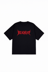 BlackCat - Oversized Tee in Red