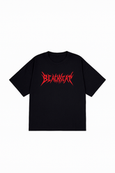 BlackCat - Oversized Tee in Red