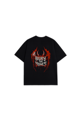 BURY THE BONES - Oversized Tee - BlackCat
