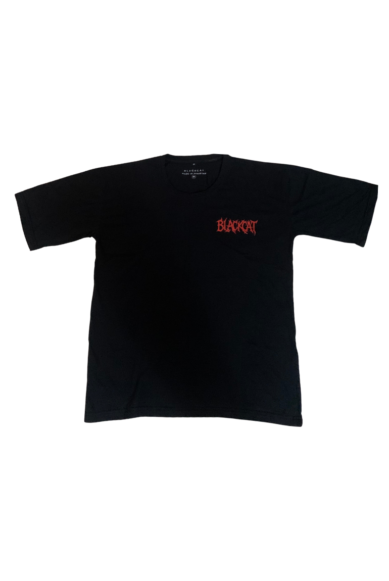 BURY THE BONES - Oversized Tee - BlackCat