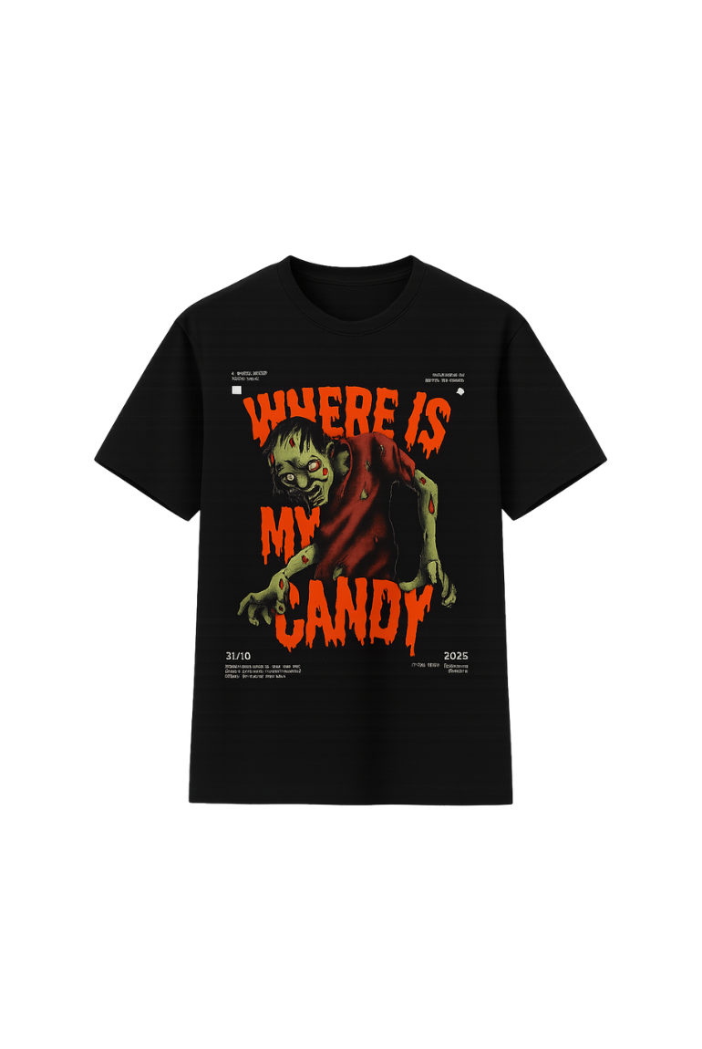 Where Is My Candy? - Zombie T-Shirt - BlackCat