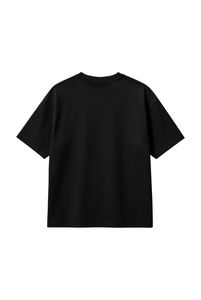 Classic Black Oversized T-Shirt – Unisex Streetwear - BlackCat