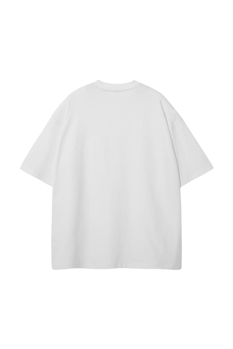 Classic White Oversized T-Shirt – Unisex Streetwear - BlackCat